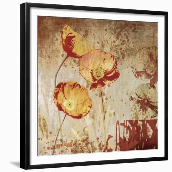 Poppy Heat II-Tandi Venter-Framed Giclee Print