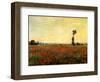 Poppy Landscape-Claude Monet-Framed Giclee Print