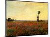 Poppy Landscape-Claude Monet-Mounted Giclee Print