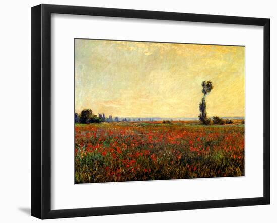 Poppy Landscape-Claude Monet-Framed Giclee Print