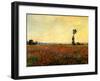 Poppy Landscape-Claude Monet-Framed Giclee Print