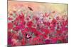 Poppy meadow-Claire Westwood-Mounted Premium Giclee Print
