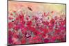 Poppy meadow-Claire Westwood-Mounted Art Print