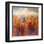 Poppy Mosaic-Claire Hardy-Framed Art Print