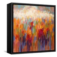Poppy Mosaic-Claire Hardy-Framed Stretched Canvas