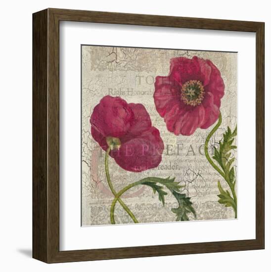 Poppy Pages Square I-Louise Montillio-Framed Art Print