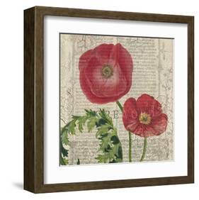 Poppy Pages Square II-Louise Montillio-Framed Art Print