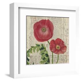 Poppy Pages Square II-Louise Montillio-Framed Art Print