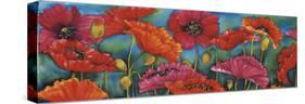 Poppy Parade-Helen Downing-Hunter-Stretched Canvas