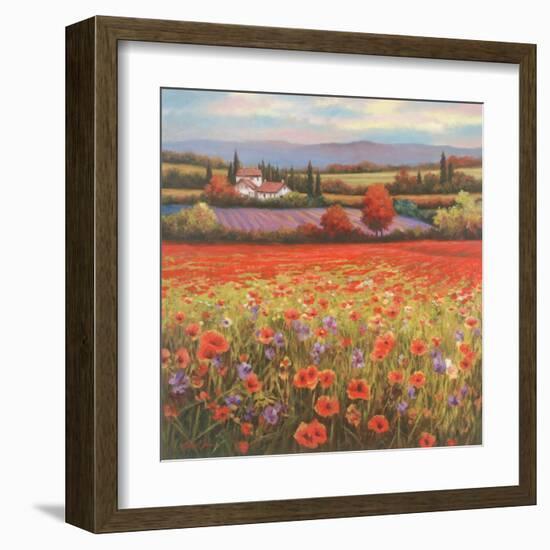 Poppy Pastures I-TC Chiu-Framed Art Print