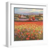 Poppy Pastures I-TC Chiu-Framed Art Print