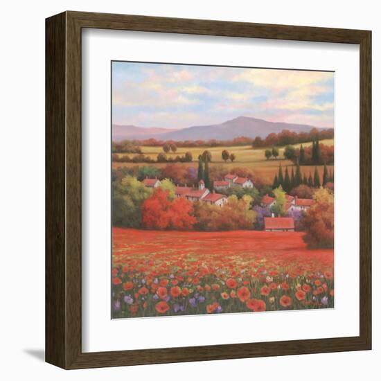 Poppy Pastures II-TC Chiu-Framed Art Print