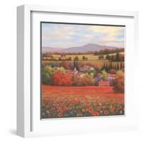 Poppy Pastures II-TC Chiu-Framed Art Print