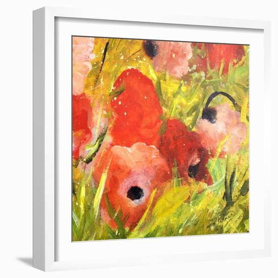 Poppy Patch II-Ruth Palmer-Framed Art Print