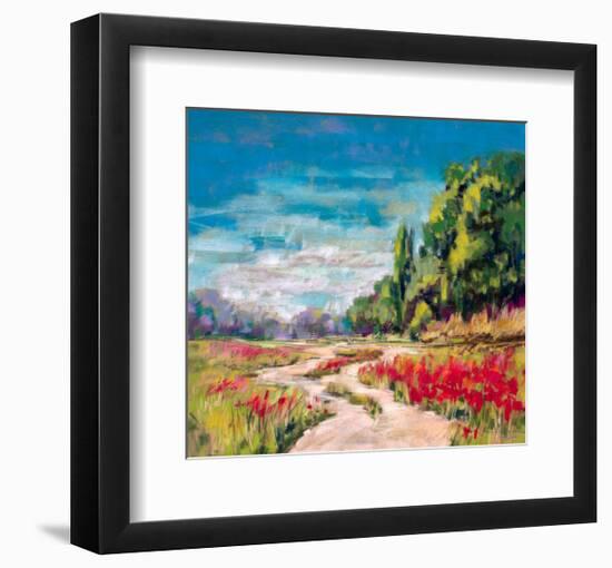 Poppy Path II-null-Framed Art Print