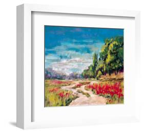 Poppy Path II-null-Framed Art Print