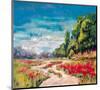 Poppy Path II-null-Mounted Art Print