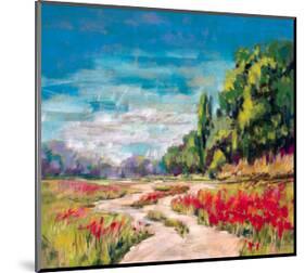 Poppy Path II-null-Mounted Art Print