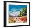 Poppy Path II-null-Framed Art Print