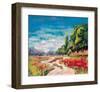 Poppy Path II-null-Framed Art Print