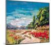 Poppy Path II-null-Mounted Art Print