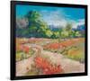 Poppy Path-null-Framed Premium Giclee Print