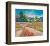 Poppy Path-null-Framed Art Print