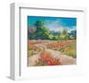 Poppy Path-null-Framed Art Print