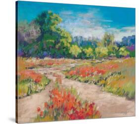 Poppy Path-null-Stretched Canvas