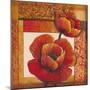 Poppy Pattern I-Tim O'toole-Mounted Art Print