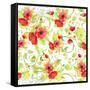 Poppy Pattern I-Irina Trzaskos Studios-Framed Stretched Canvas