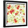 Poppy Pattern I-Irina Trzaskos Studios-Framed Giclee Print