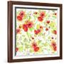 Poppy Pattern I-Irina Trzaskos Studios-Framed Giclee Print