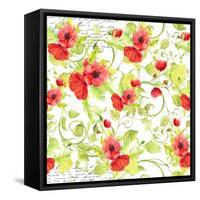 Poppy Pattern I-Irina Trzaskos Studios-Framed Stretched Canvas