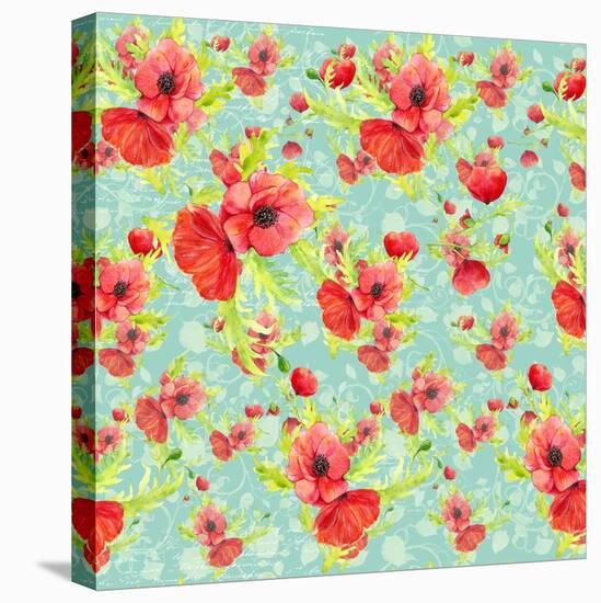 Poppy Pattern II-Irina Trzaskos Studios-Stretched Canvas