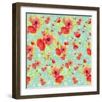 Poppy Pattern II-Irina Trzaskos Studios-Framed Giclee Print