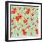 Poppy Pattern II-Irina Trzaskos Studios-Framed Giclee Print