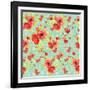 Poppy Pattern II-Irina Trzaskos Studios-Framed Giclee Print