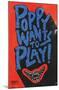 Poppy Playtime - Poppy Wants To Play-Trends International-Mounted Poster