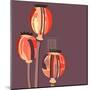 Poppy Pods-Emily Burrowes-Mounted Art Print