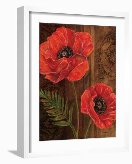 Poppy Portrait II-Todd Williams-Framed Art Print