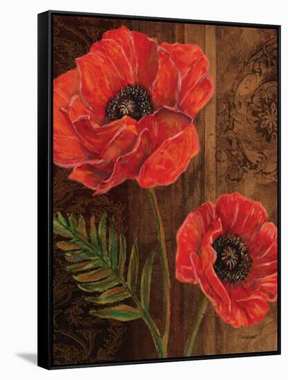 Poppy Portrait II-Todd Williams-Framed Stretched Canvas