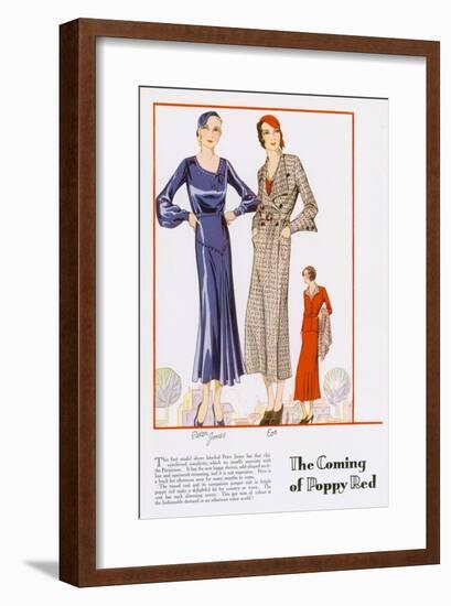 Poppy Red for 1932-null-Framed Art Print
