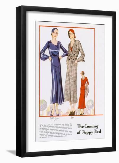 Poppy Red for 1932-null-Framed Art Print