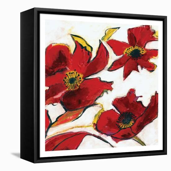 Poppy Reds 2-Smith Haynes-Framed Stretched Canvas