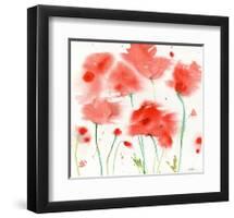 Poppy Reds-Sheila Golden-Framed Art Print