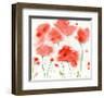 Poppy Reds-Sheila Golden-Framed Art Print