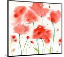 Poppy Reds-Sheila Golden-Mounted Art Print