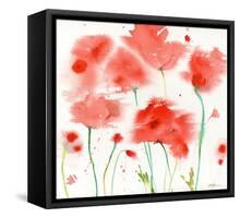 Poppy Reds-Sheila Golden-Framed Stretched Canvas