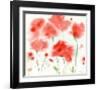 Poppy Reds-Sheila Golden-Framed Art Print